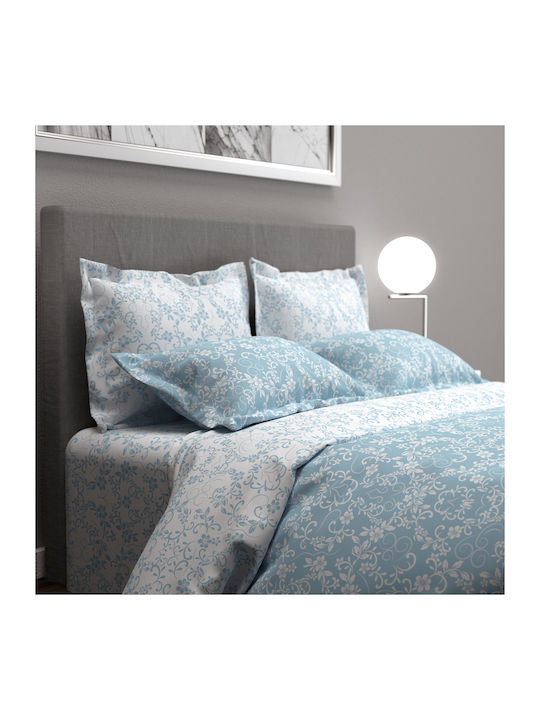 Charalambidis Textiles Duvet Cover Single 160x240 Moon Blue