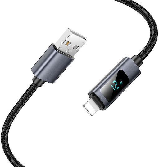 Hoco USB-C to Lightning Cable 18W Μαύρο 1m HOC-645553