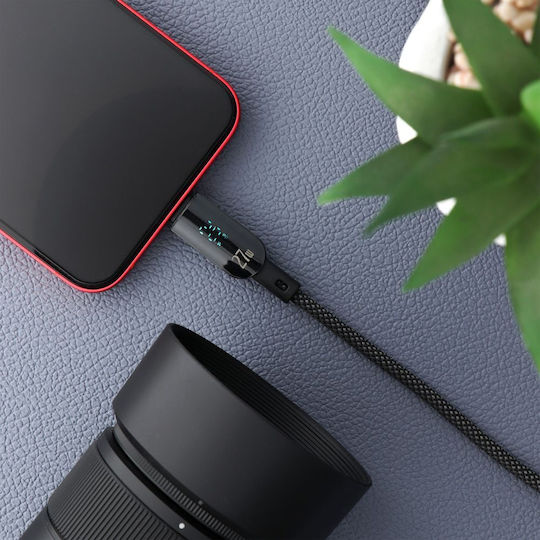 Forcell USB-C to Lightning Cable 12W Black 1.2m