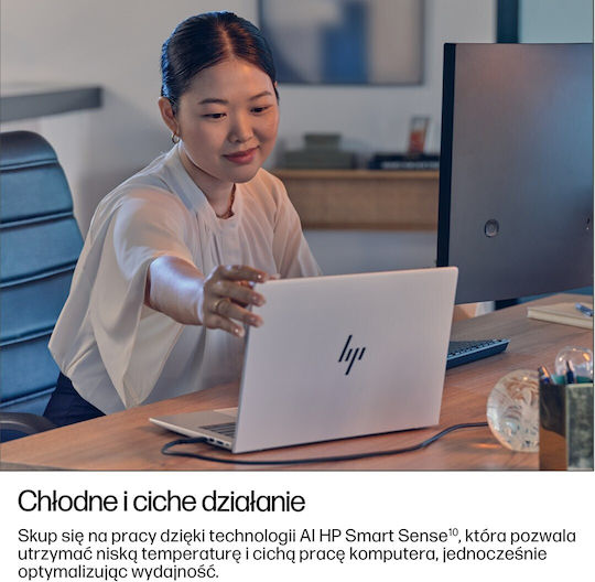 HP EliteBook 8 G1i 14" IPS FHD+ (Ultra 5-225U/24GB/512GB SSD/W11 Pro) Glacier Silver (International English Keyboard)