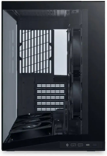 Lian Li O11 Dynamic Mini V2 Flow Gaming Midi Tower Κουτί Υπολογιστή με Πλαϊνό Παράθυρο Μαύρο