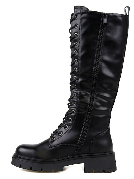 Women's Boots with Laces Black