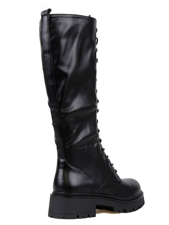 Women's Boots with Laces Black
