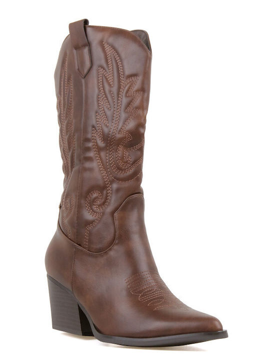 Damenstiefel Cowboy Braun