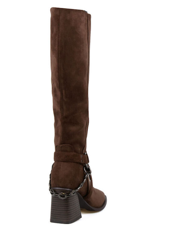 Suede Women's Boots Brown