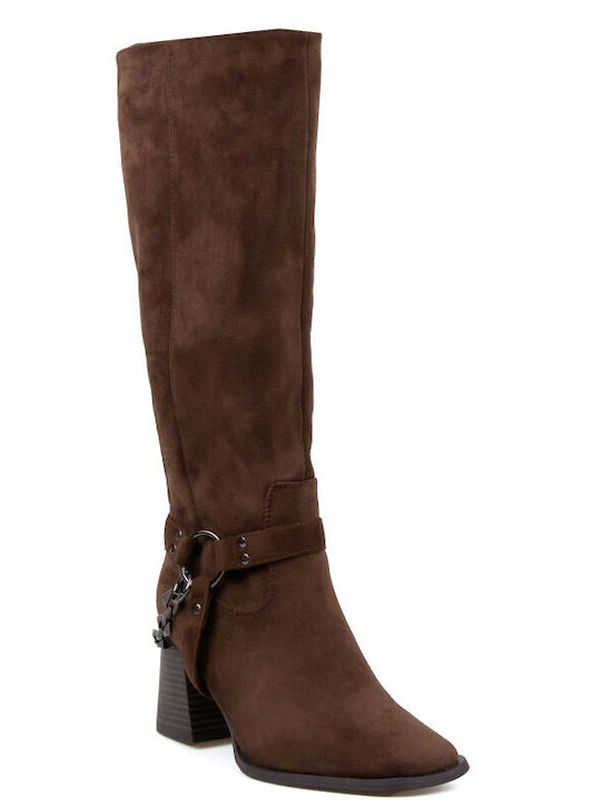 Suede Women's Boots Brown