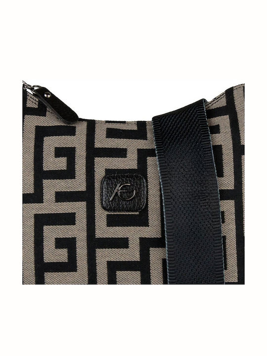 Women's Crossbody Bag Taupe mnbg-arg101-tpblk