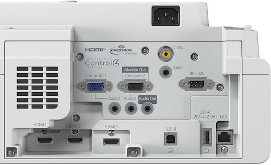 Epson Proiector Eb-760w 3LCD HD Laser cu Wi-Fi (Incorporat) și Difuzoare Încorporate V11HA81080
