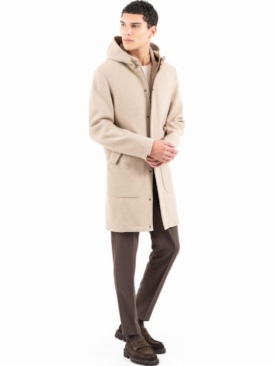 Men's Half Coat Beige