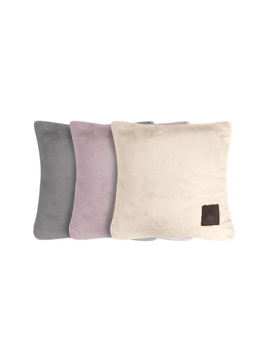 Greenwich Polo Club Sofa-Kissen 3968 aus Pelzige Ivory 40x40cm