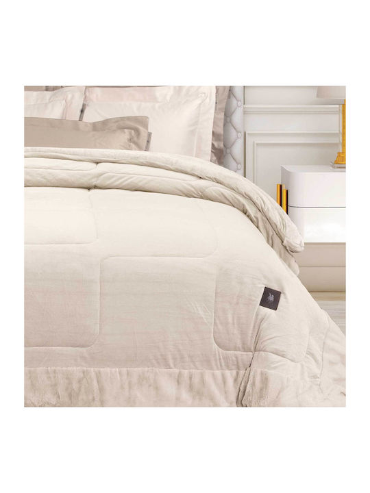 Greenwich Polo Club Bettbezug mit Hollowfiber-Füllung Großes Doppelbett 240x250cm 3965 Ivory 700 GSMGsm 10.5 togs Togs