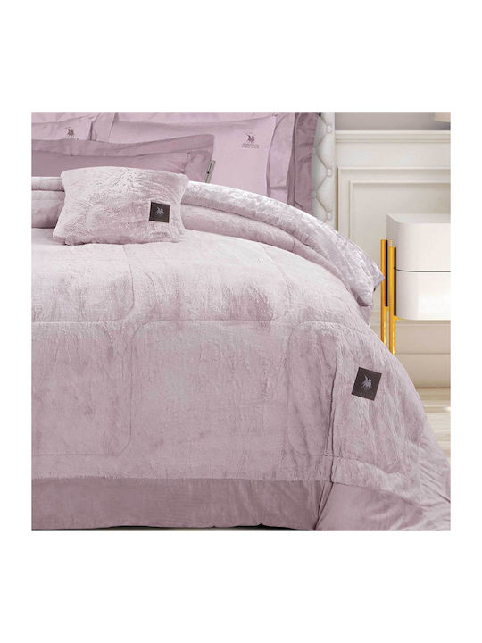 Greenwich Polo Club Bettbezug mit Hollowfiber-Füllung Großes Doppelbett 240x250cm 3963 Nude 850 GSMGsm 12 togs Togs