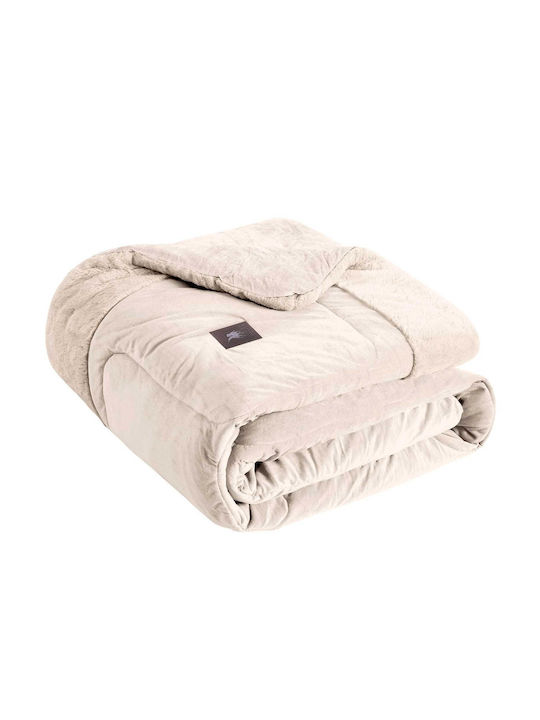 Greenwich Polo Club Bettbezug mit Hollowfiber-Füllung Großes Doppelbett 240x250cm 3965 Ivory 700 GSMGsm 10.5 togs Togs