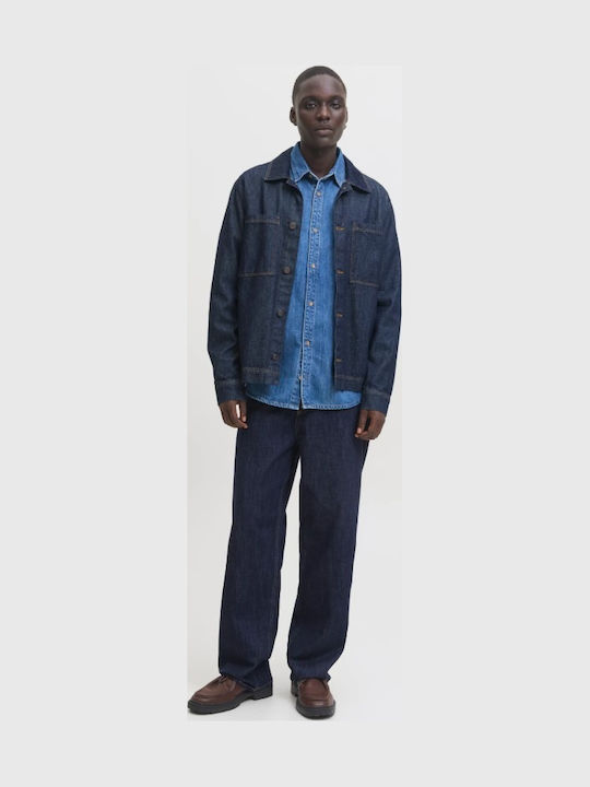 Alex Pantaloni De Blugi Pentru Bărbați Lejeri Baggy Fit Albăstrui
