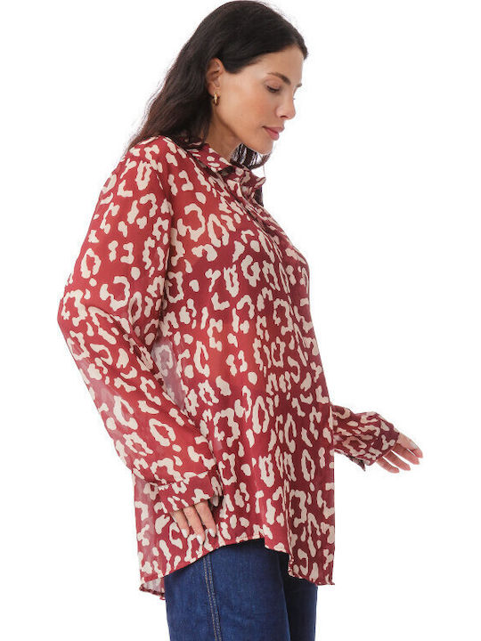 Women's Long Sleeve Shirt Red