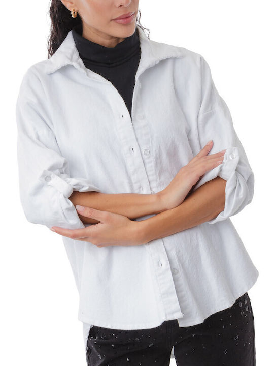 Women's Long Sleeve Shirt White