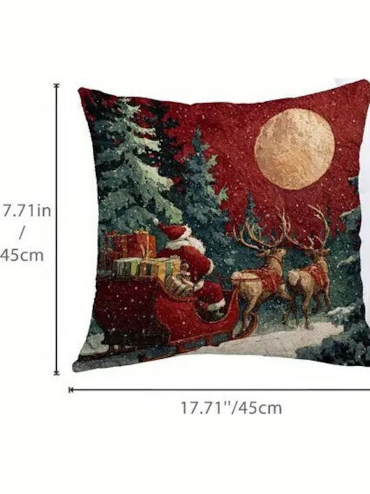 By Queen Limited Festive Edition Santa Claus & Sleigh Pillow Case