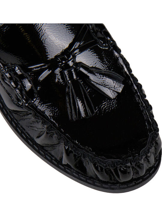 Λουστρίνι Γυναικεία Loafers σε Μαύρο Χρώμα