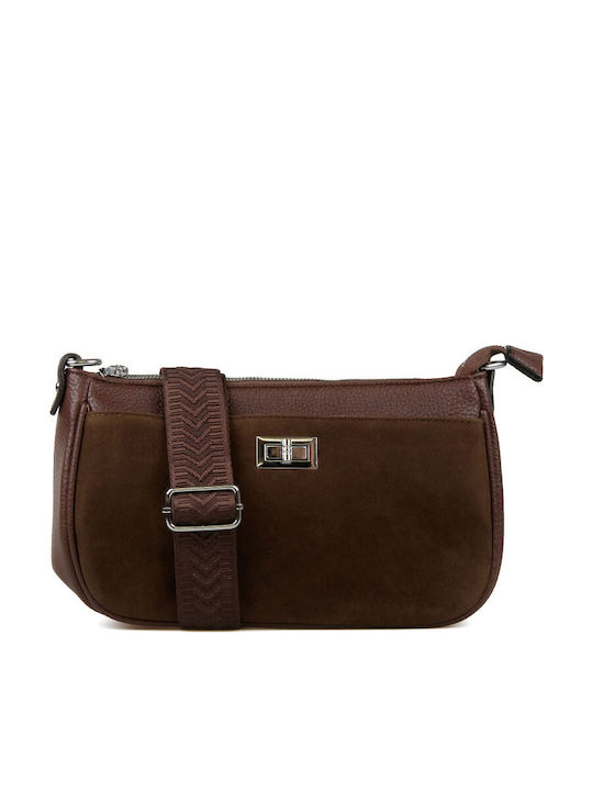 Women's Shoulder and Crossbody Bag Suede Brown