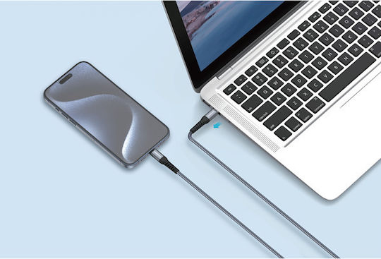 Riversong USB-C to Lightning Cable 27W Γκρι 1.2m (CL50)