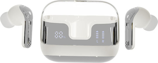 Andowl Ai3 In-ear Bluetooth Handsfree Ακουστικά με Θήκη Φόρτισης Λευκά