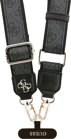Guess Crossbody Каишка Pu 4g Метално Лого Черна Guucnp4agmk