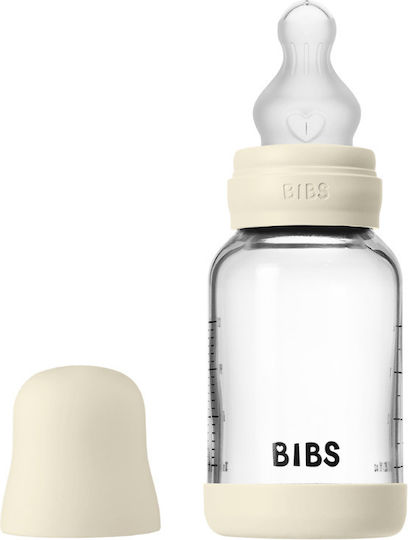 Bibs Σετ Γυάλινα Μπιμπερό Κατά των Κολικών με Θηλή Σιλικόνης για 0+ μηνών 120ml