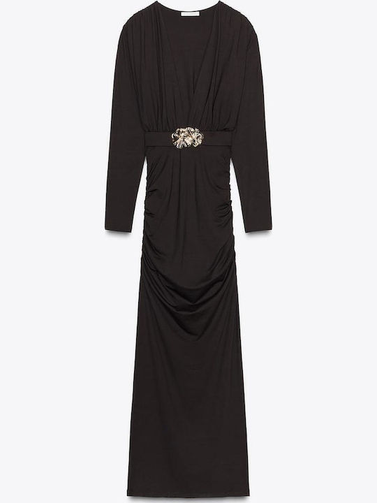Midi Abendkleid Braun