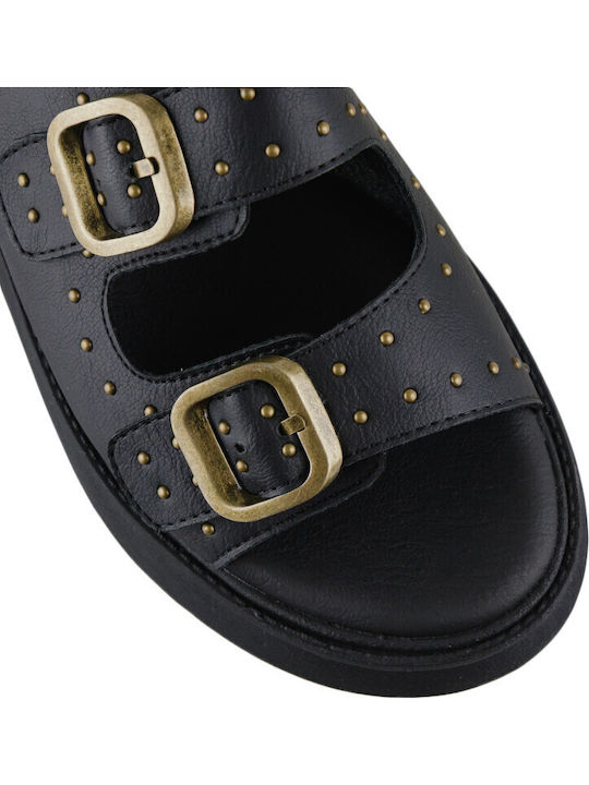 Women's Flat Sandals Flatforms in Black Color