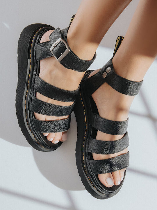 Γυναικεία Σανδάλια Flatforms Μαύρα
