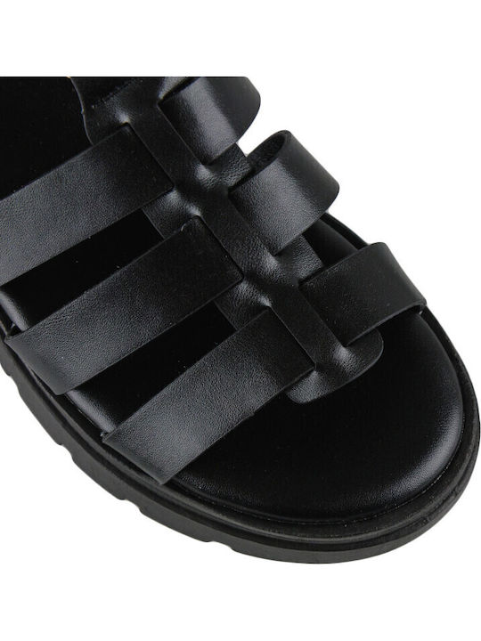 Γυναικεία Σανδάλια Gladiator Flatforms Μαύρα