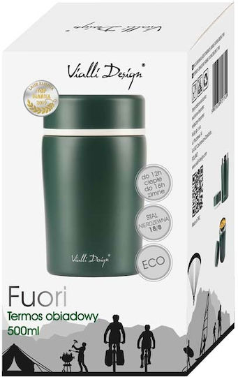 Vialli Design Lunchbox Isolierte Lunchbox Inox Grün 500ml 1Stück