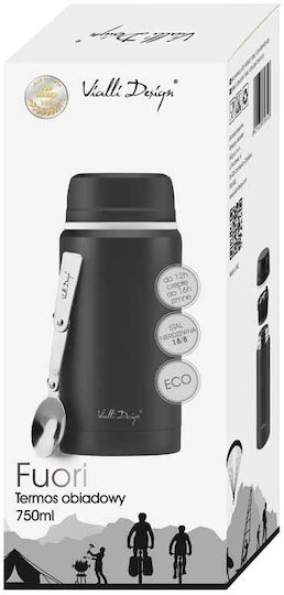 Vialli Design Lunchbox Isolierte Lunchbox Inox Gray 750ml 1Stück