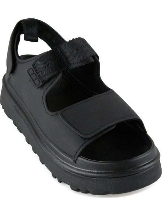 Women's Flat Sandals Flatforms in Black Color