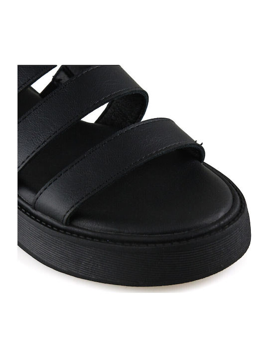 Women's Flat Sandals Flatforms Black