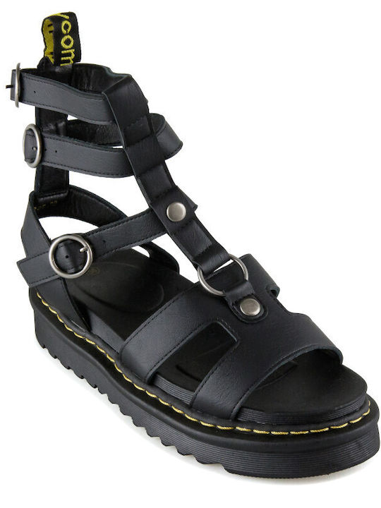 Γυναικεία Σανδάλια Gladiator Flatforms Μαύρα