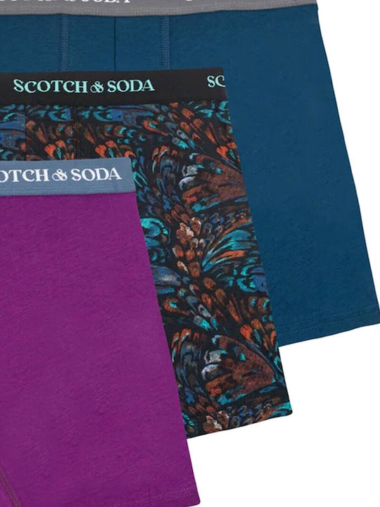 Scotch & Soda Slipi bărbătești 3Pachet Teal