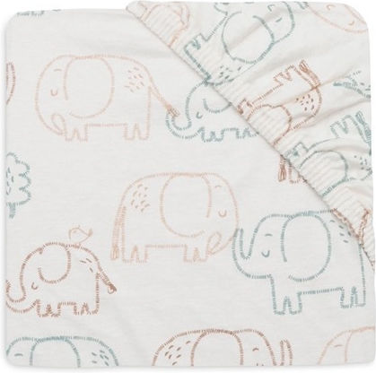 Jollein Baby Sheet Crib Flannel Fitted Beige 70x140cm