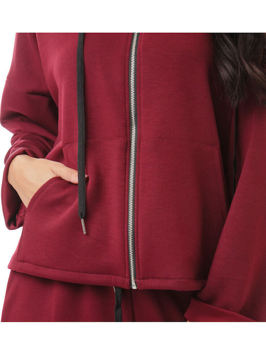 Sweatpants Set Burgundy