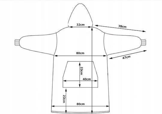 Pătură Fleece Albastră 80x80cm Pătură Fleece Albastră 80x80cm