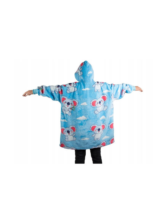 Κουβέρτα Fleece Γαλάζια 80x80εκ.
