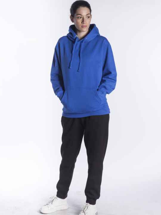 Kprime Men's Long Sleeve Work Sweatshirt Black with Hood