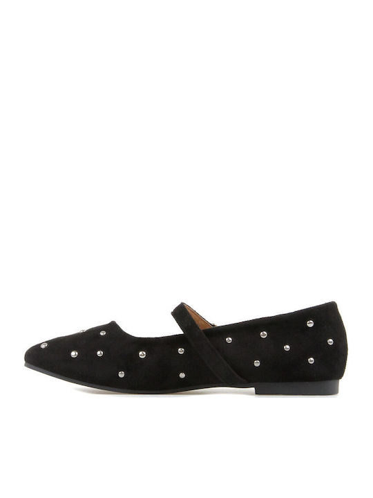 Suede Ballerinas Black