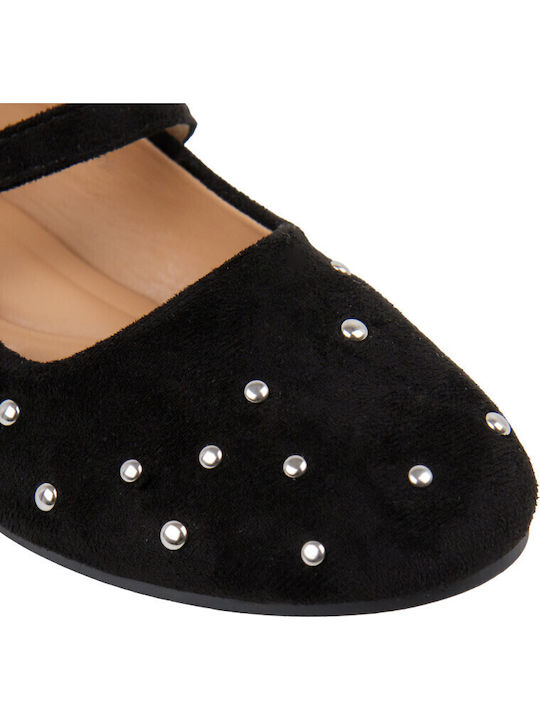 Suede Ballerinas Black