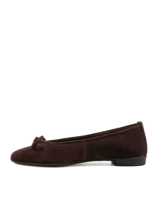 Leder Damen Ballerinas Braune
