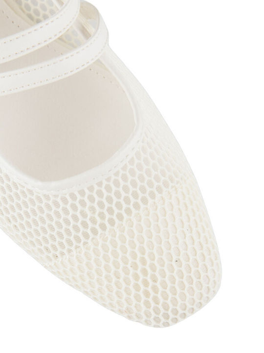 Damen Ballerinas in Weiß Farbe