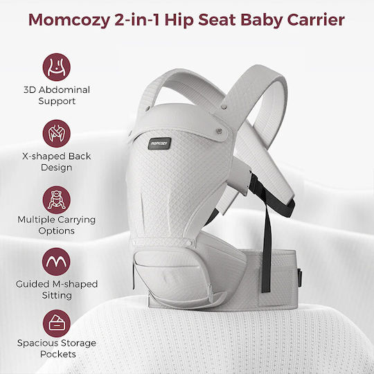 Momcozy Класическа Кенгуру Сив