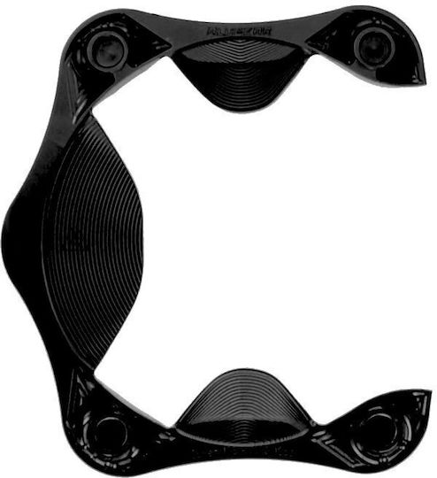 Alugear Aero Chainring Cover Shimano 105 Fc-r7100 Cranks 12-speed Black