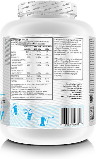 BMXX Beef Clear ISO mit Geschmack Blaue Himbeere 1.8kg