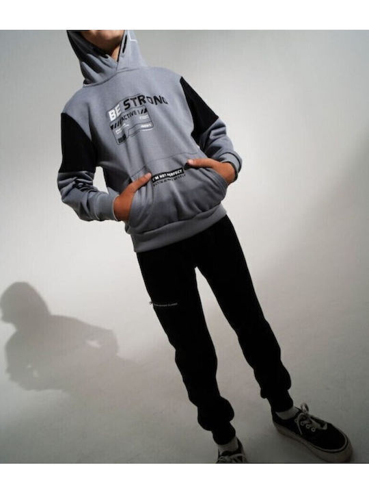 Kids Sweatpants Set Grey 2pcs